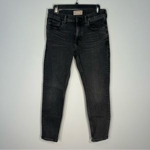 Everlane Jeans Womens 28 Black Ankle Mid Rise Skinny Denim Cotton Blend Casual